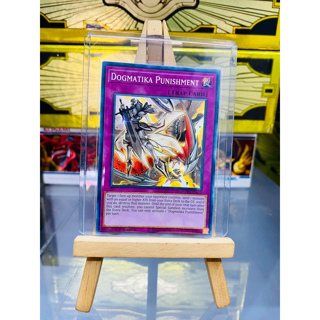 [ Dưa Hấu Yugioh ] Lá bài thẻ bài Dogmatika Punishment - Tặng bọc bài nhựa bảo quản