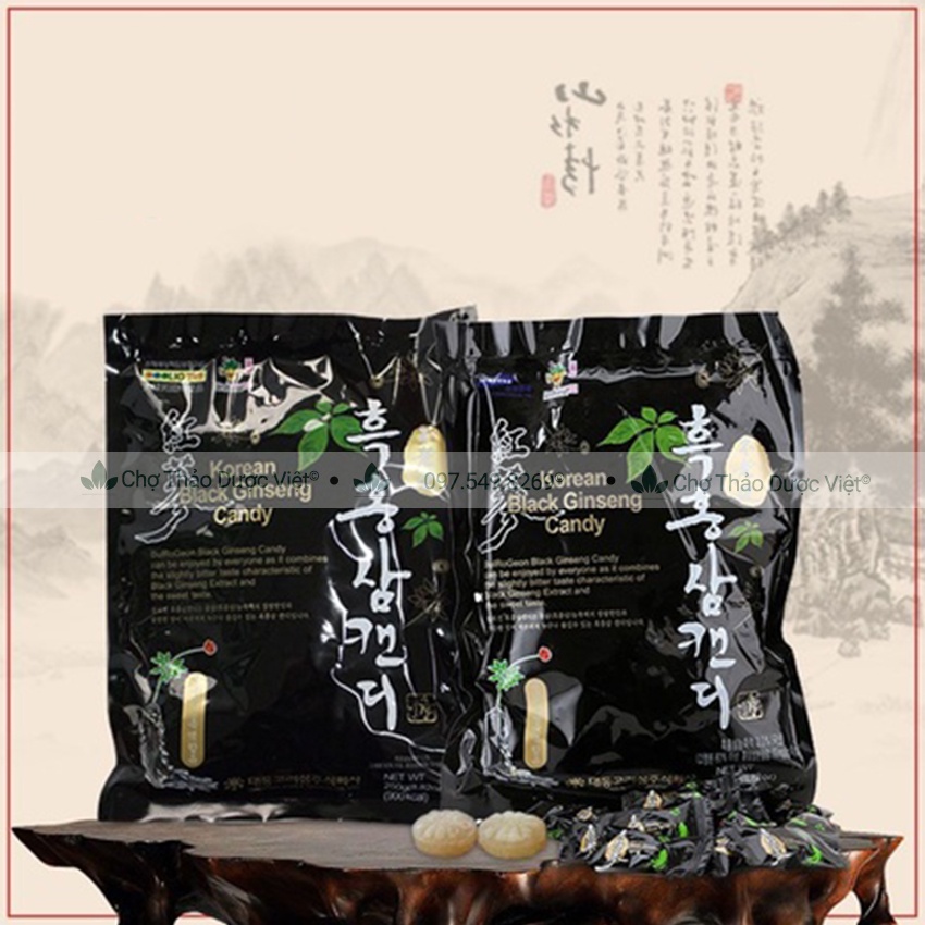 Kẹo Hắc Sâm Gói 170g Hàn Quốc - Chợ Thảo Dược Việt