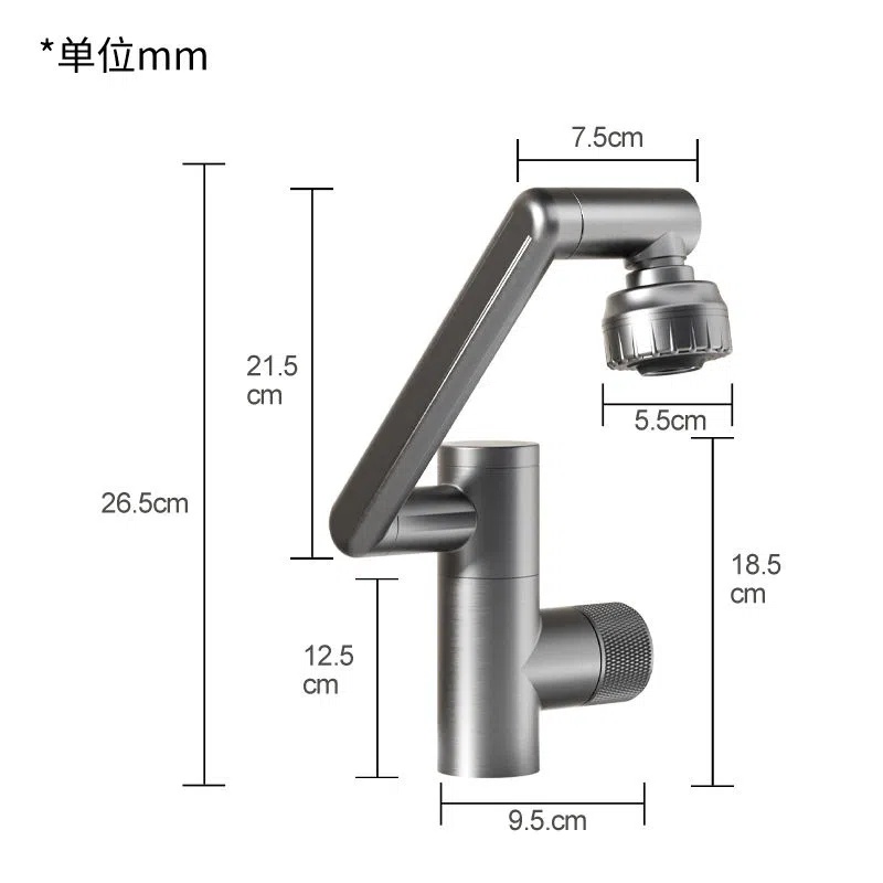 Vòi Nước Nóng Lạnh Xoay Được Hình Mèo May Mắn Xoay Được Thông Dụng Cho Nhà Tắm/Nhà Bếp