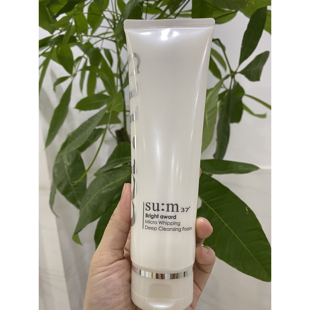 SỮA RỮA MẶT TRẮNG DA SUM37 BRIGHT AWARD MICRO WHIPPING DEEP CLEANSING FOAM