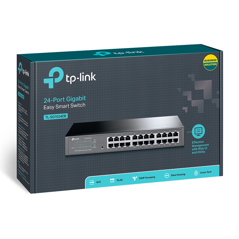 Thiết bị chia mạng TP-Link TL-SG1024DE 24 Cổng Gigabit Easy Smart (Chính Hãng TP-Link Việt Nam)