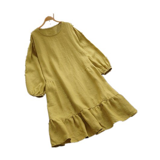 ĐƠN 99K_ Đầm xòe tay dài in họa tiết dễ thương cho nữ | BigBuy360 - bigbuy360.vn