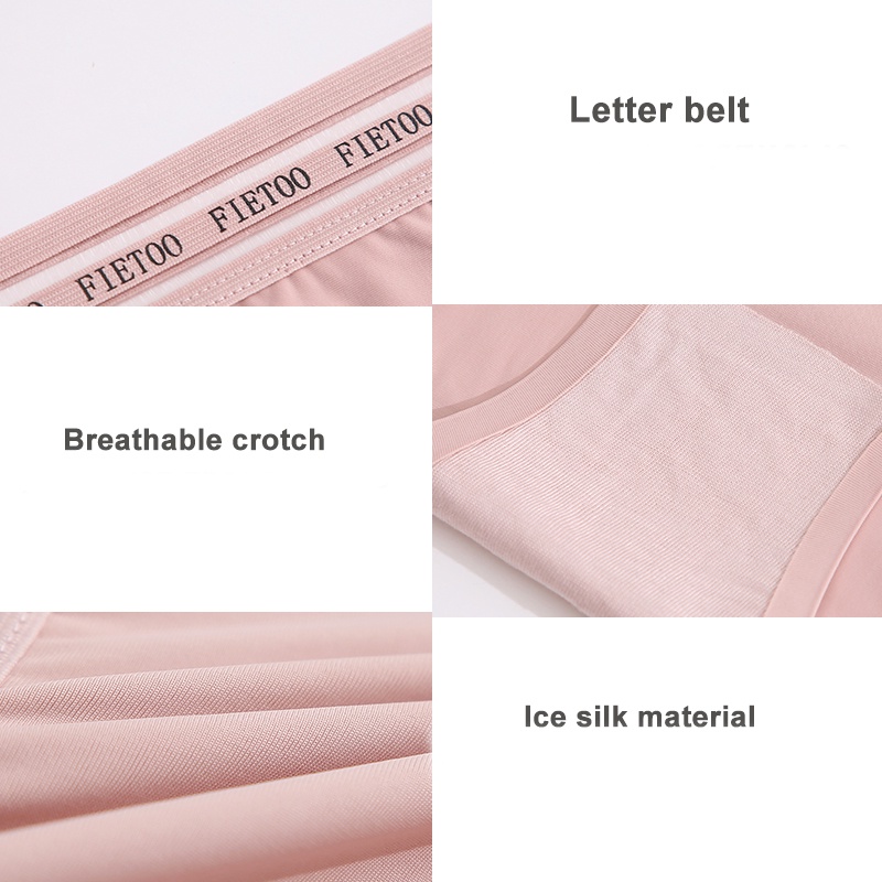 Quần lót CUTEBYTE phối lưới lưng cao họa tiết chữ cái size lớn thời trang dành cho nữ