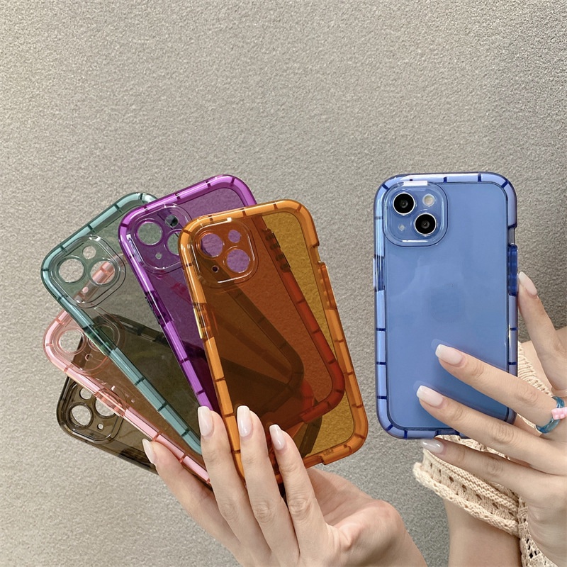 Ốp Điện Thoại Silicone Mềm Trong Suốt Chống Sốc Màu Dạ Quang Cho iPhone 13 11 12 Pro Max 13Pro 11