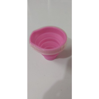 Cốc silicon gấp gọn có nắp hàng Nhật