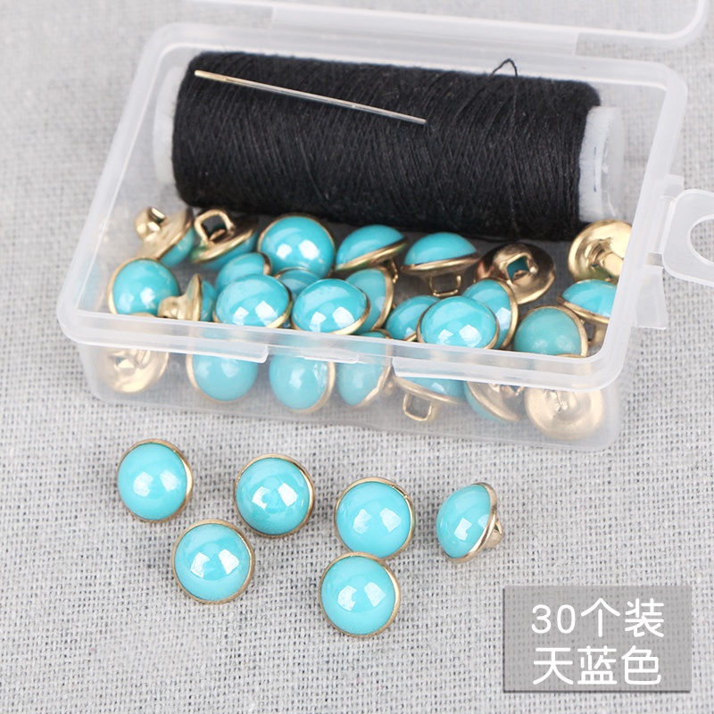 Set 30 cúc áo 10mm nhiều màu sắc tùy chọn màu sắc