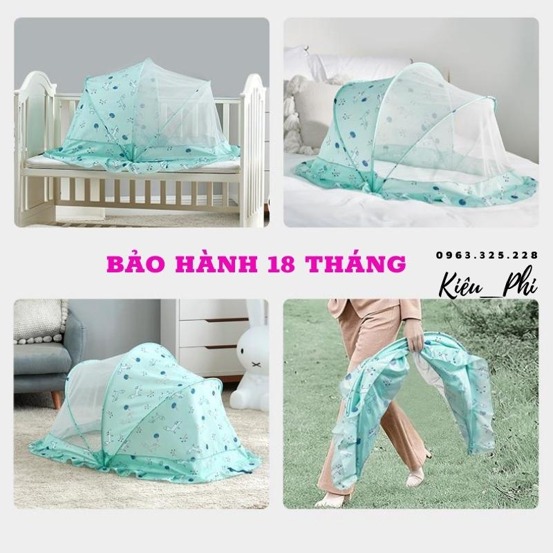 Màn chụp gấp gọn cho bé sơ sinh - Mùng chụp xếp chống muỗi cho trẻ em, bé lớn an toàn tuyệt đối
