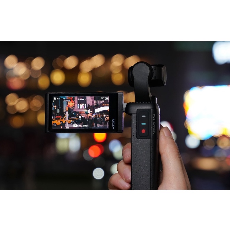 MOZA MOIN CAMERA - Hàng Chính Hãng - Máy quay phim cầm tay 3 trục | Độ phân giải 4K/60fps | Cảm biến 1/2.3&quot; | Pin 950mAh