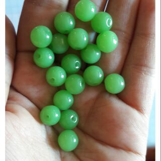 50gr hạt đá xanh lá 8mm