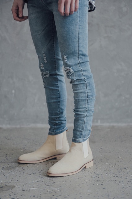 Giày chelseaboot lộn tan | BigBuy360 - bigbuy360.vn