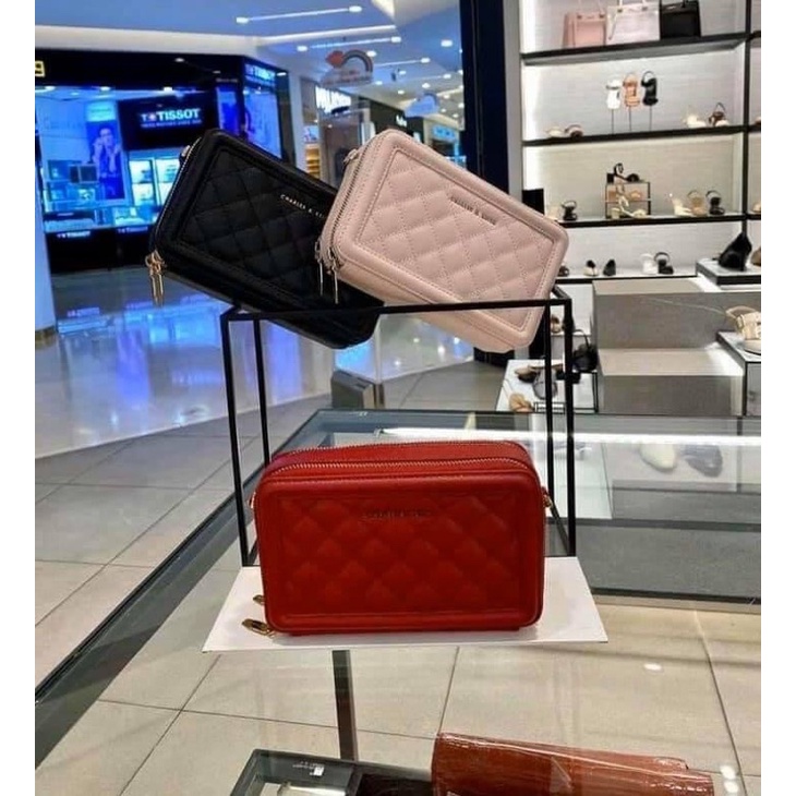 Túi đeo chéo Cnk hộp 2 ngăn khoá hàng Đẹp fullbox