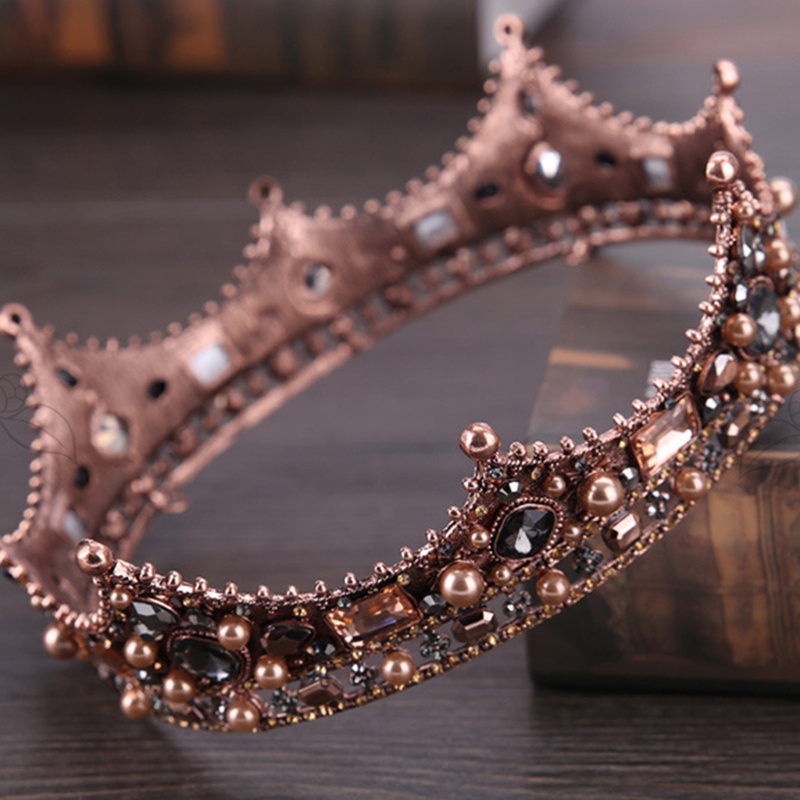 Vương Miện Công Chúa Đính Đá Và Ngọc Trai Thanh Lịch Cho Nữ