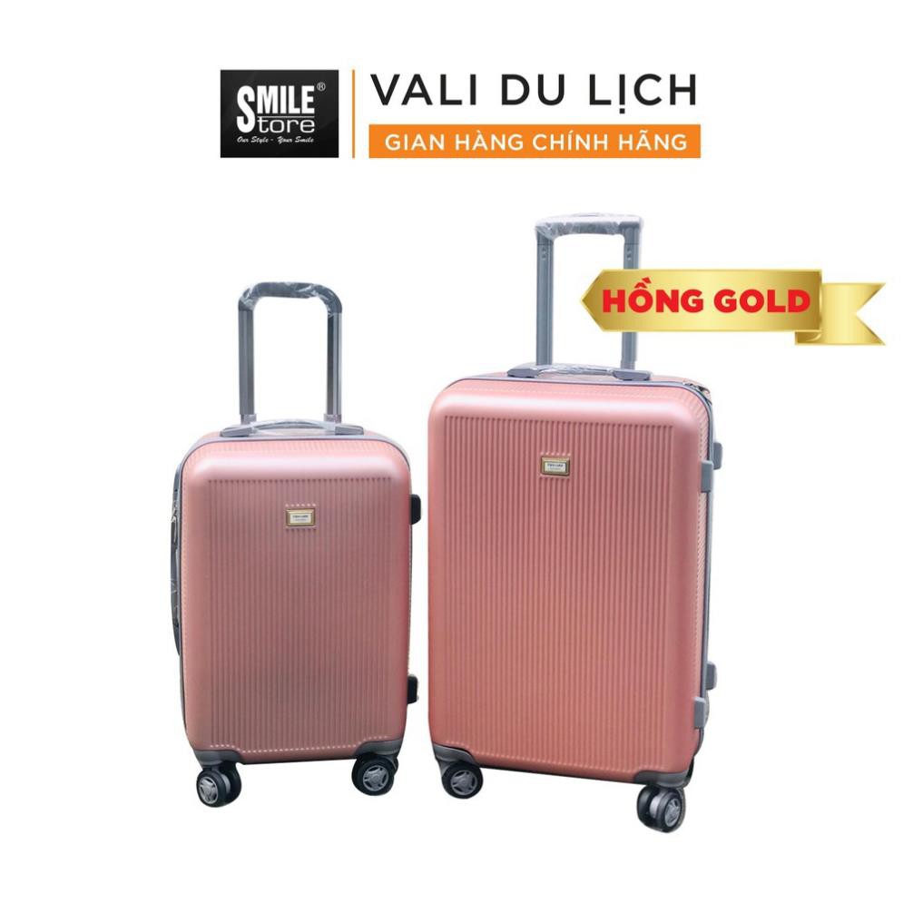 Vali Du Lịch VSMS828XANH Vali Chống Va Đập Chống Trầy Xước Màu Sắc Thời Trang Nhựa Cao Cấp Khóa Số An Toàn (Size 20-24)