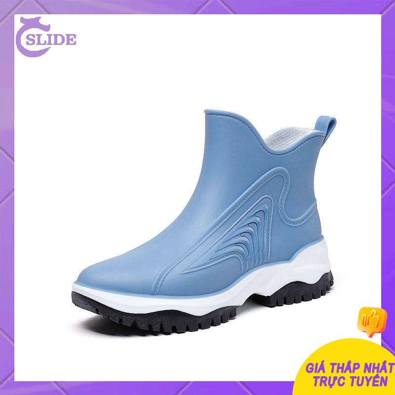ủng cao su đi mưa ủng đi mưa người lớn Giày Bốt Đi Mưa Chống Trượt Chống Thấm Nước Phong Cách Nhật Bản Mới