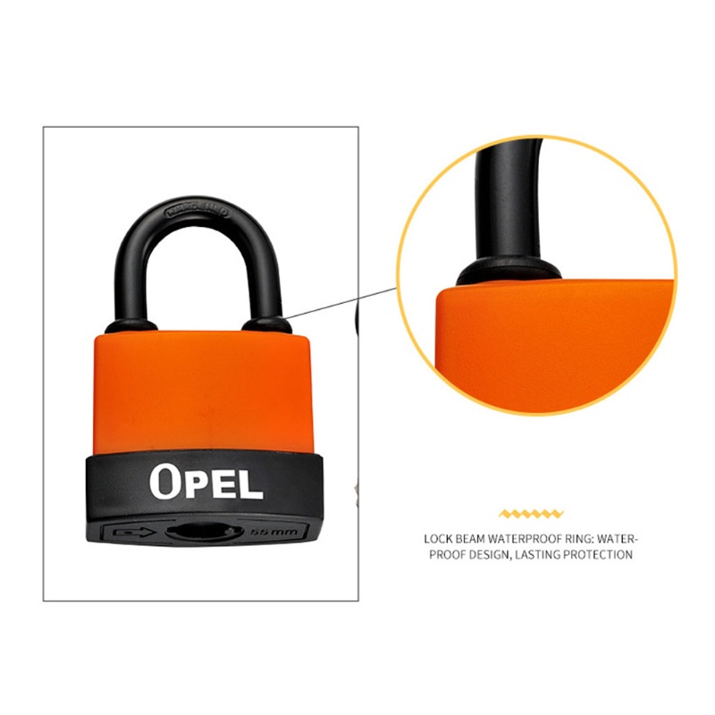 Ổ Khóa An Ninh Bằng Sắt Với Vỏ PVC Bảo Vệ Tiện Dụng