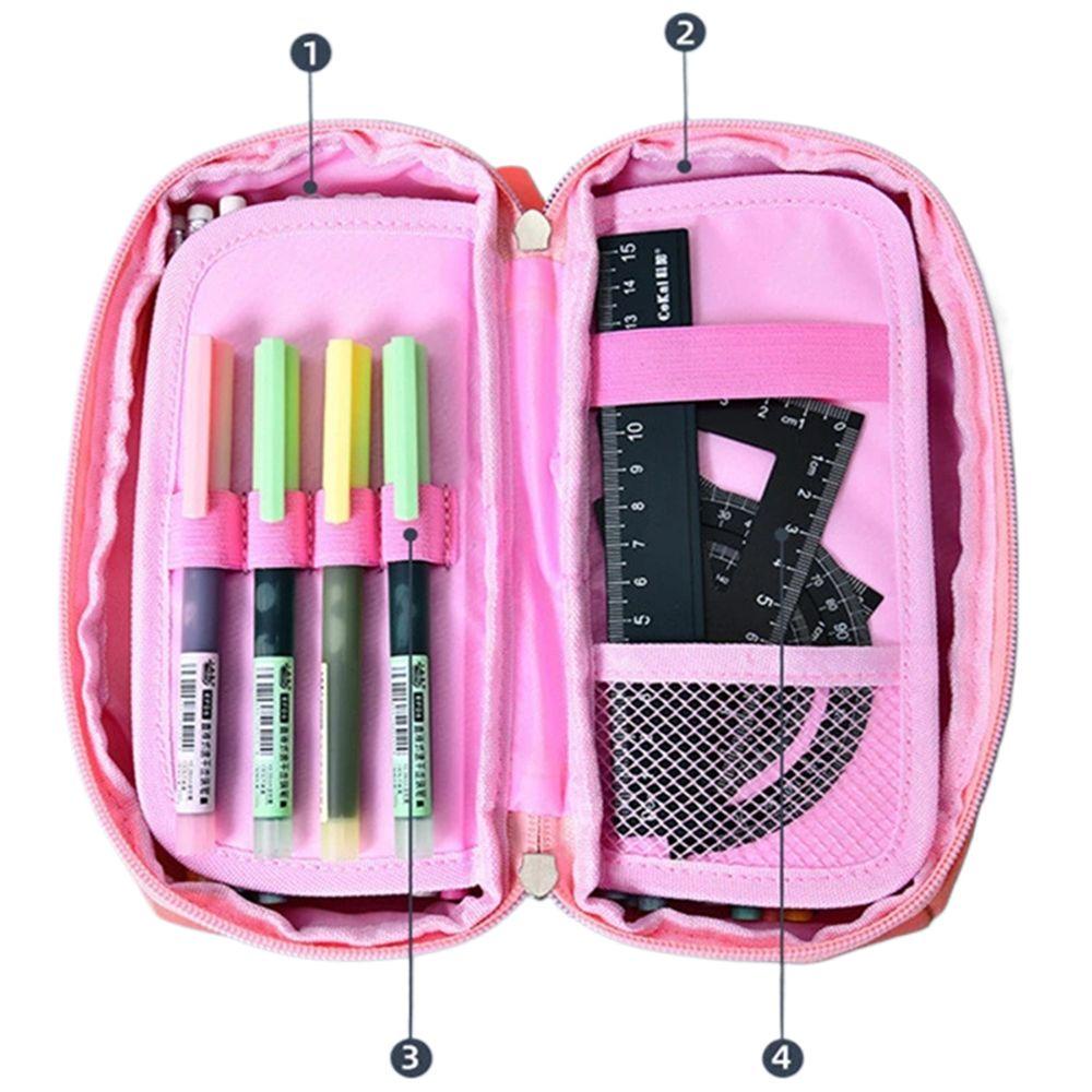 Túi Đựng Bút Màu Trơn Sức Chứa Lớn Tiện Dụng Cho Học Sinh