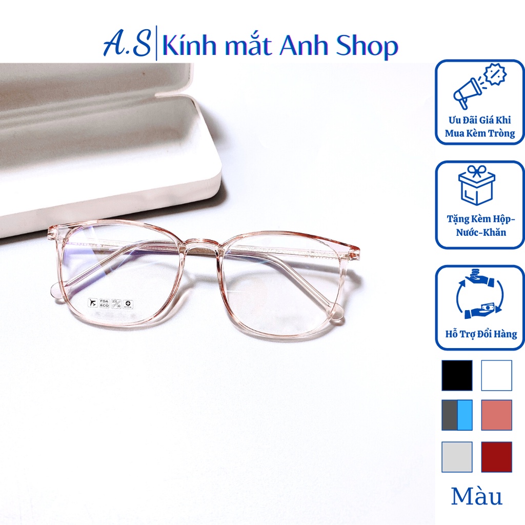 Kính vuông nam nữ chất liệu nhựa dẻo kiểu dáng trẻ trung 8251