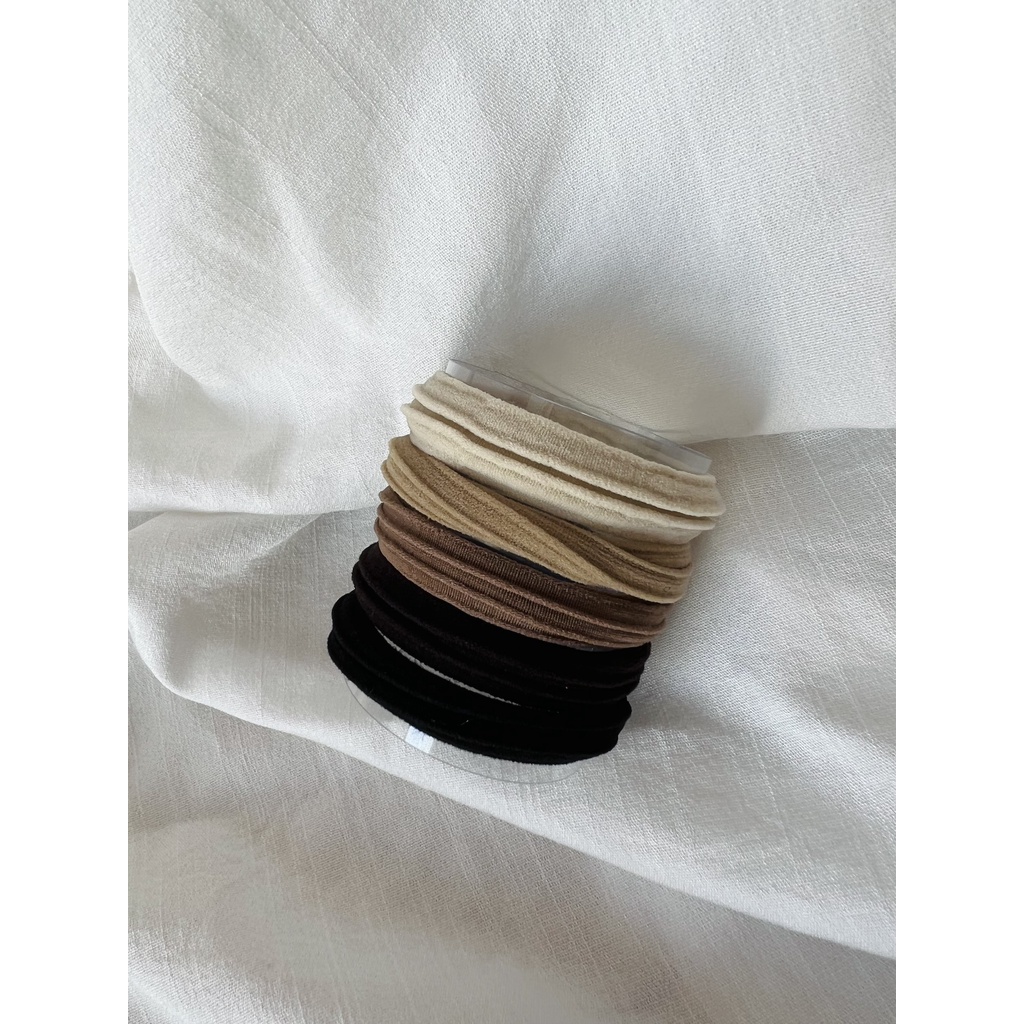 Combo Dây Buộc Tóc Basic Thun Cao Cấp LÀEM T01