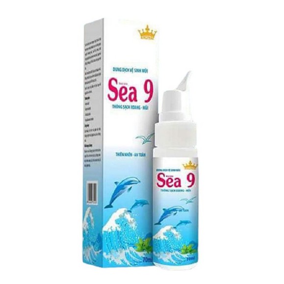 Dung Dịch Vệ Sinh Mũi  SEA 9 Kingphar  - chai 70 ml- Làm sạch, thông mũi, dùng cho trẻ em và người lớn