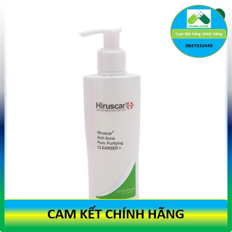 Sữa rửa mặt ngừa mụn HIRUSCAR Anti-Acne Cleanser+ [Chai 100ml] [Hirusca]! !