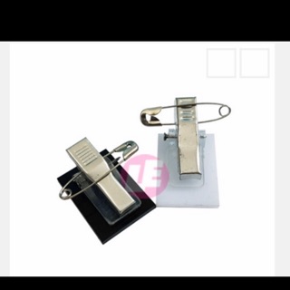 Combo 4 kẹp mica đeo tang trắng + 4 kẹp đen