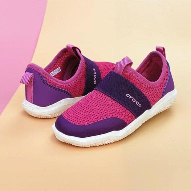 Giày vải cross easy slip on cho bé gái