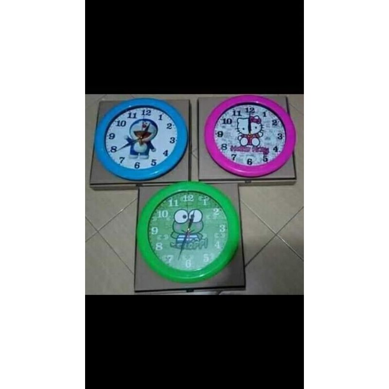 Đồng Hồ Treo Tường In Hình Nhân Vật Hoạt Hình Doraemon