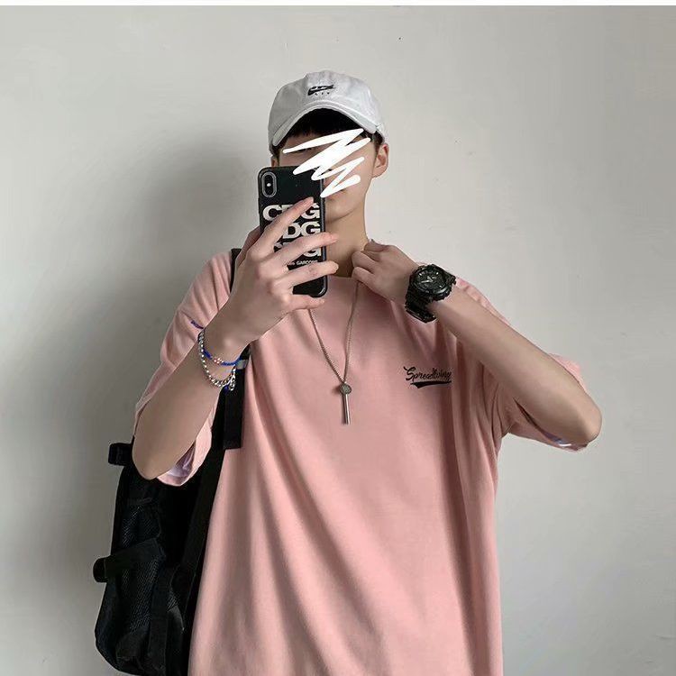 [M-8XL] Áo phông trơn nam oversized Áo phông Unisex chữ A Áo phông form rộng Áo phông chui đầu nam nữ