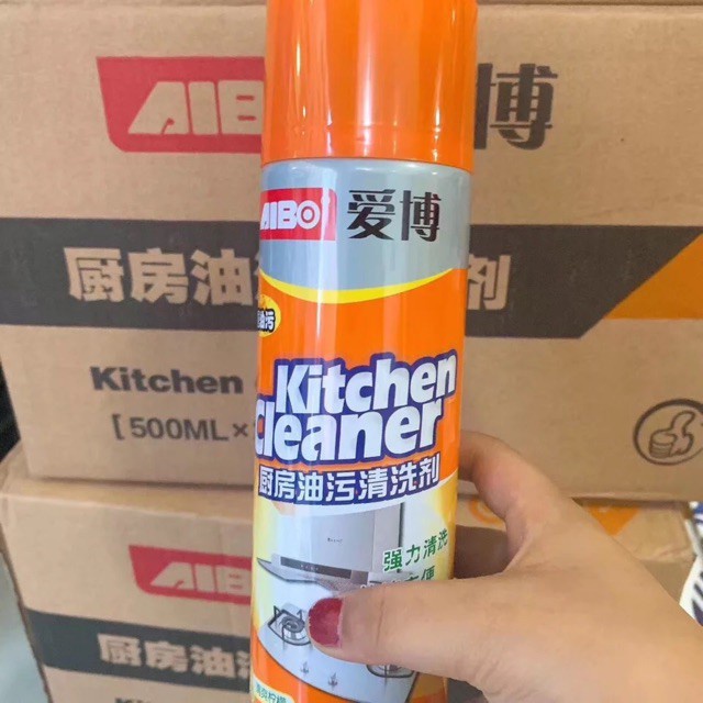 Bình Xịt Tẩy Rửa Đồ Dùng Nhà Bếp Siêu Sạch 500ml - loại vết bẩn dầu mỡ kitchen cleaner