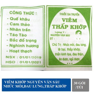 Khớp Nguyễn Văn Sáu 30-50-100 gói