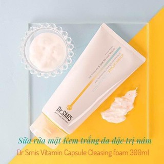 SỮA RỬA MẶT KEM TRẮNG DA ĐẶC  VITAMIN CAPSULE DR SMIS DAYCELL 150ML CHÍNH HÃNG - 6220