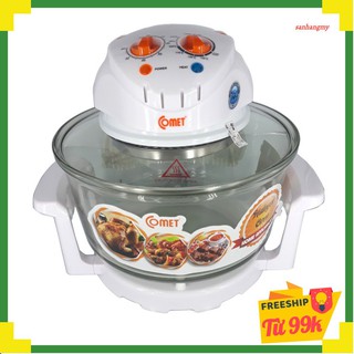 Lò Nướng Thủy Tinh Comet 12 Lít CM8628 - Hàng Chính Hãng (Bảo Hành 12 Tháng)
