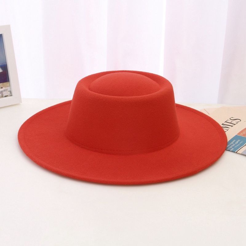 Mũ dạ cao cấp vành rộng 9cm siêu sang chảnh