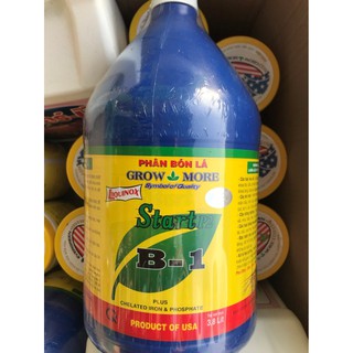 Phân bón lá cao cấp vitamin B1 Start của Growmore bình 3.8 lit