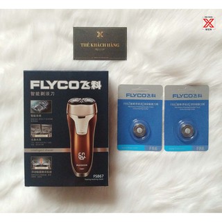 Máy cạo râu Flyco FS867 tặng kèm 1 bộ lưỡi thay thế