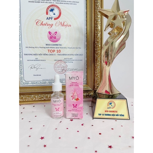 COMBO SERUM BƯỞI HỒNG & KEM FACE 2 TẦNG MYÔ