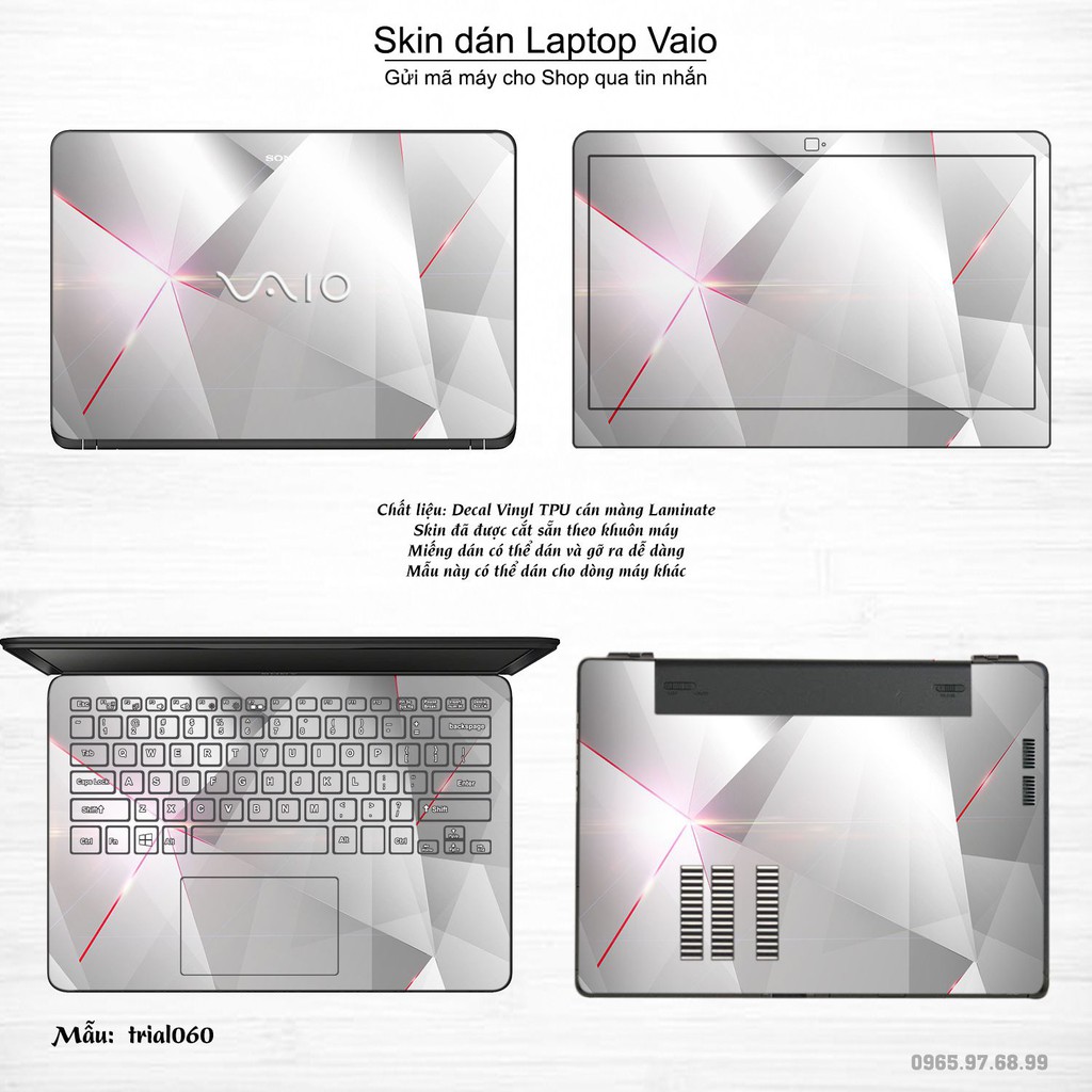 Skin dán Laptop Sony Vaio in hình Đa giác _nhiều mẫu 10 (inbox mã máy cho Shop)