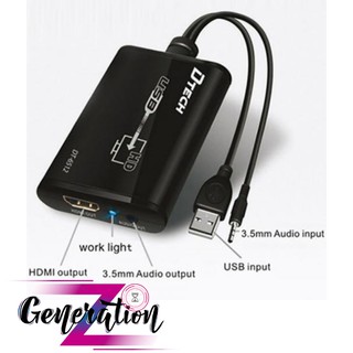 BỘ CHUYỂN TÍN HIỆU USB RA HDMI + AUDIO DTECH DT-6512