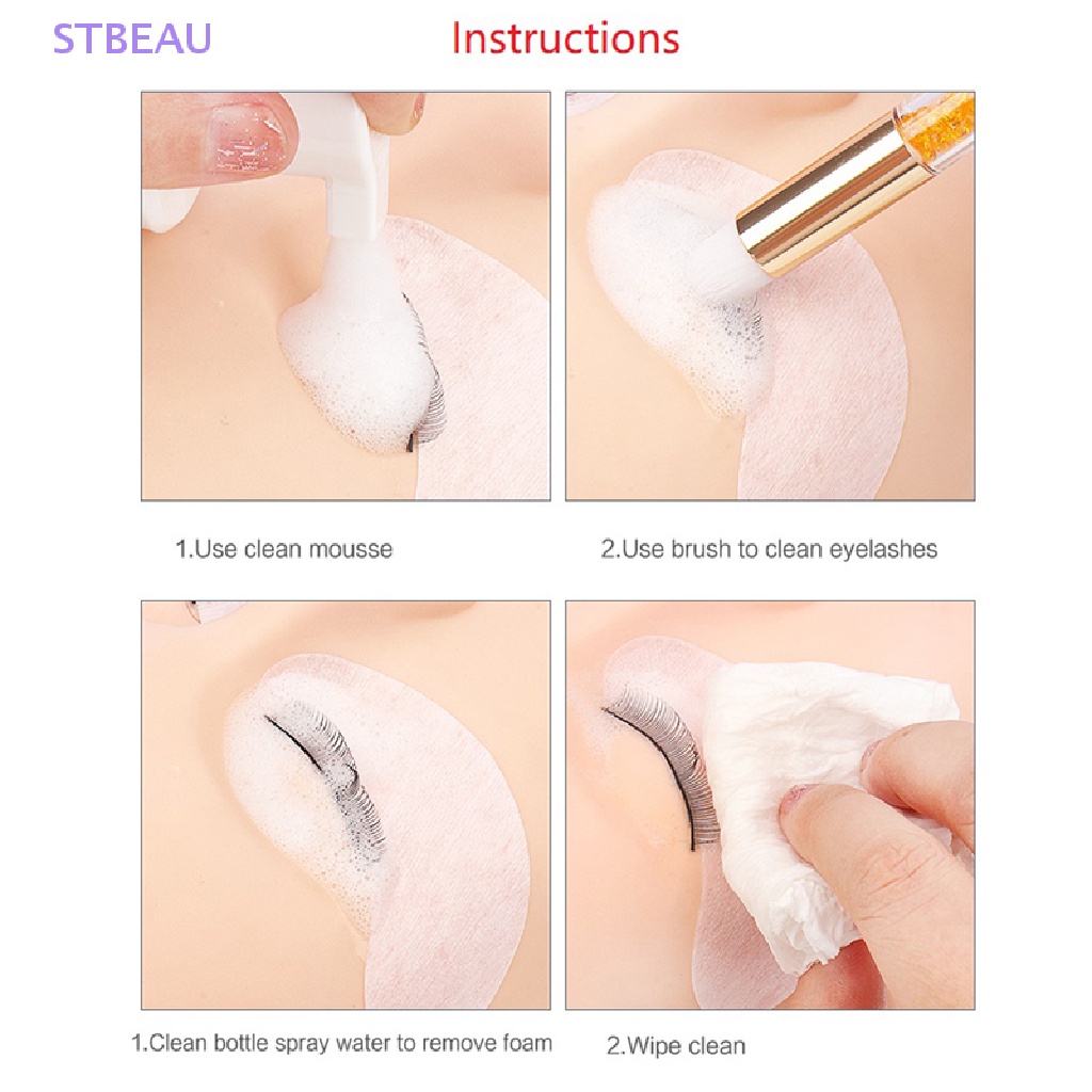 [Cxsteau] Dung Dịch Vệ Sinh Cọ Trang Điểm Lông Mi Đính Kim Sa Lấp Lánh