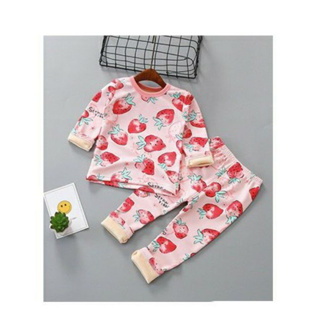 Set 5 bộ nỉ bông ấm áp cho bé 4-14kg