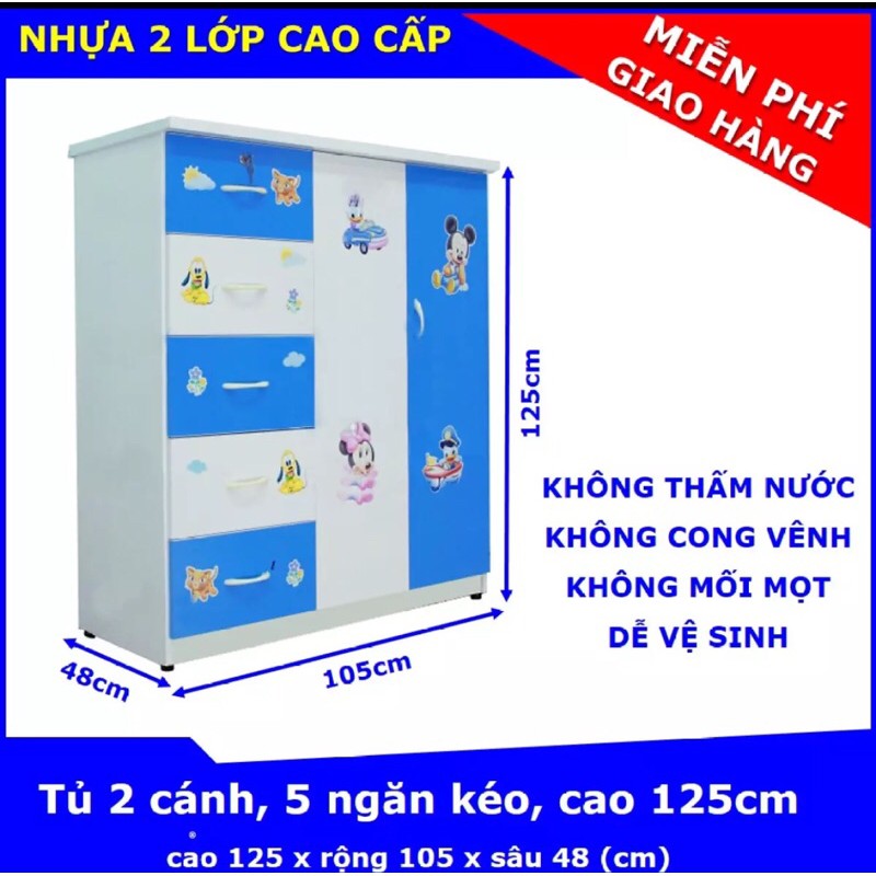 Tủ nhựa Đài Loan ( chat ngay để chọn màu )