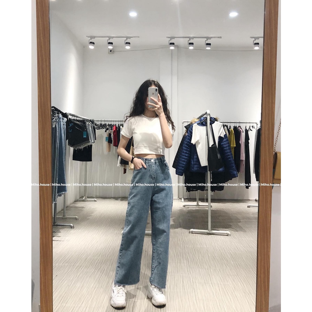 Áo croptop có tay , áo croptop thời trang nữ Miho house