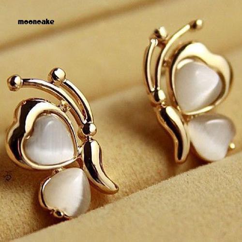 Hoa tai mạ vàng hình bướm xinh xắn dành cho nữ