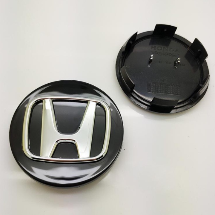 Logo chụp mâm bánh xe ô tô Honda đường kính 69mm, chất liệu nhựa ABS cao cấp