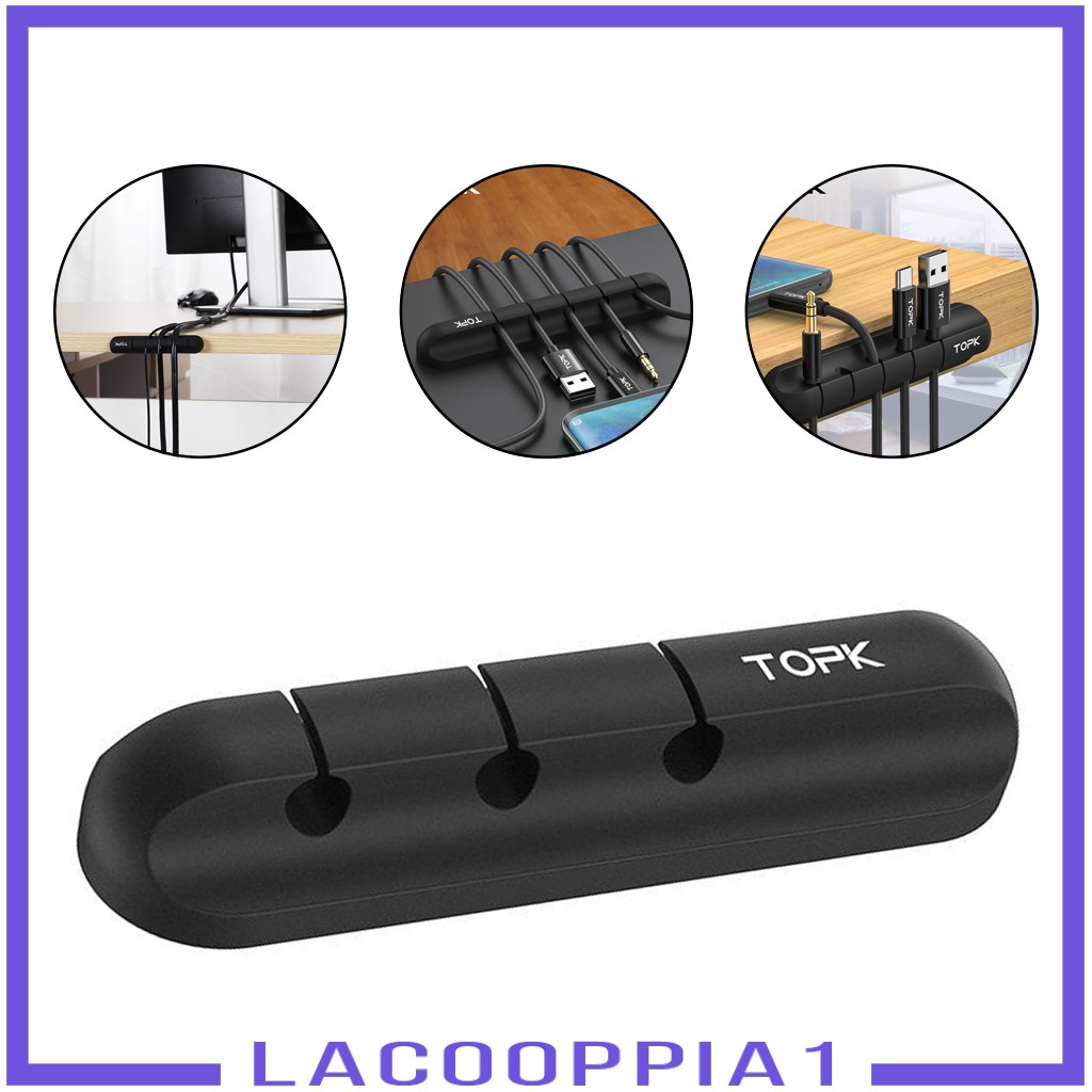 Kẹp silicon giữ dây cáp gọn gàng | BigBuy360 - bigbuy360.vn