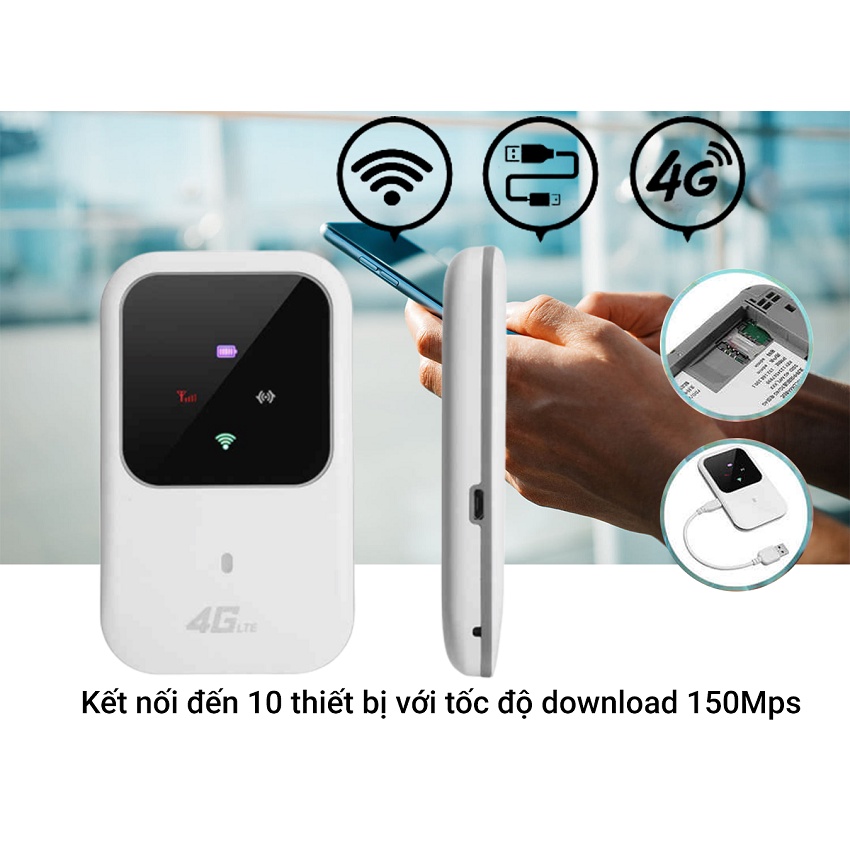 Bộ phát wifi 4G A800 LTE tốc độ cao 150Mps