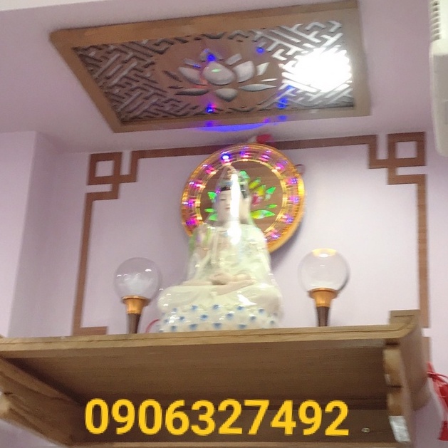 TẤM CHỐNG ÁM KHÓI BÀN THỜ QUAN ÂM ( chắn khói hoa sen ) 40X60