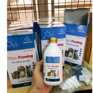 Thuốc xịt trị ve rận trên chó mèo Vime Frondog 250ml