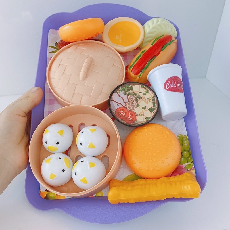 ĐỒ CHƠI ĐĨA BÁNH BAO VÀ ĐỒ UỐNG CHO BÉ (SP001578 )