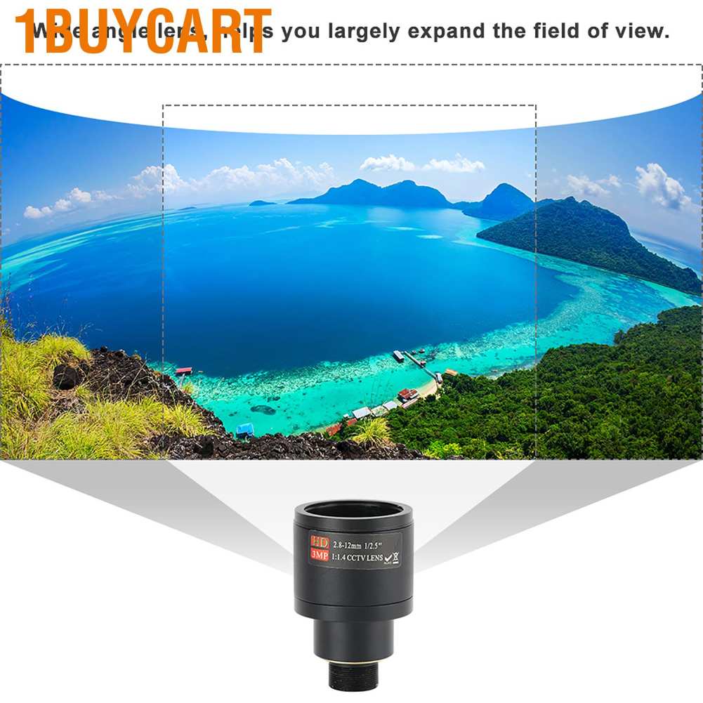 1buycart duoqiao [NEW] Professional Camera Board Lens 1080P Manual Zoom M12 Mount Security Surveillance